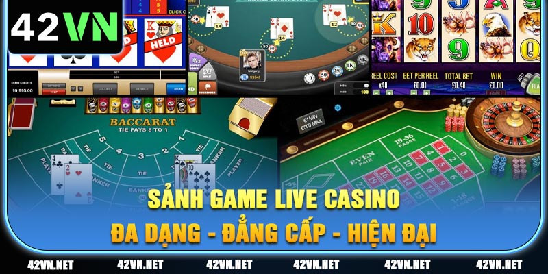 Chơi baccarat, blackjack,... trực tuyến với tỷ lệ trả thưởng cực cao