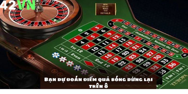 Bạn dự đoán điểm quả bóng dừng lại trên ô